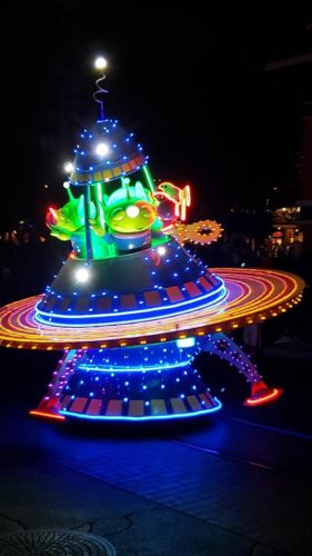 Paint the Night Parade Spectacular Light Extravaganza in Disneyland