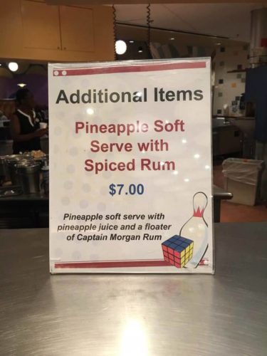Pineapple Soft Serve With Spiced Rum Now at Pop Century
