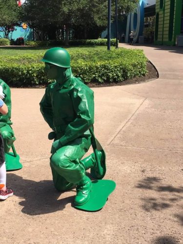 Toy Story Green Army Men Are No Longer Covering Their Faces