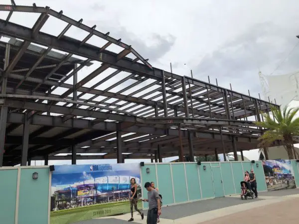 Construction Update in NBA Experience Coming to Disney Springs