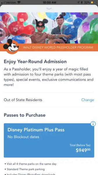 My Disney Experience App Now Allows Annual Pass Purchases