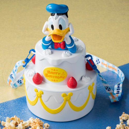 Donald Duck Birthday Popcorn Bucket from Tokyo Disneyland