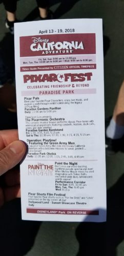 Pixar Fest Park Maps Have Arrived at Disneyland