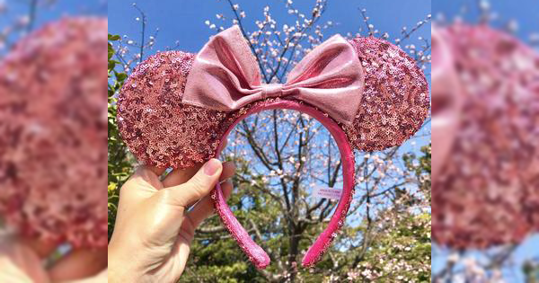 Sakura Sequin Minnie Mouse Ears