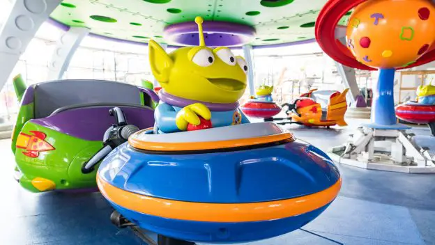 First Look at Alien Swirling Saucers Inside Toy Story Land