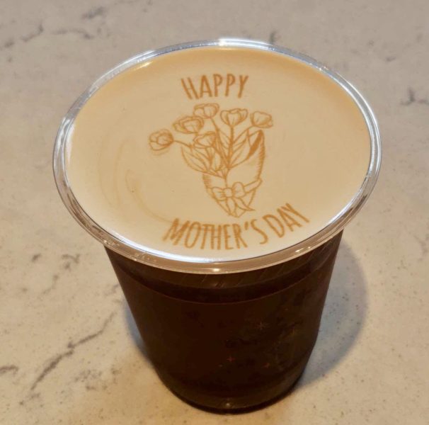 Mother's Day Latte Art