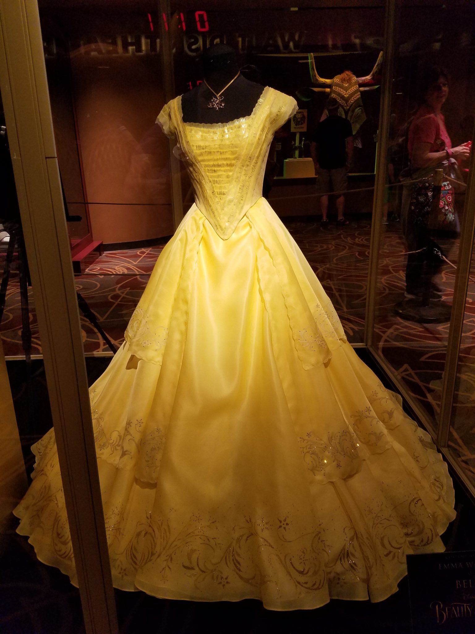 Beauty and the Beast Sneak Peek and Costume Dress On Display at One Man ...
